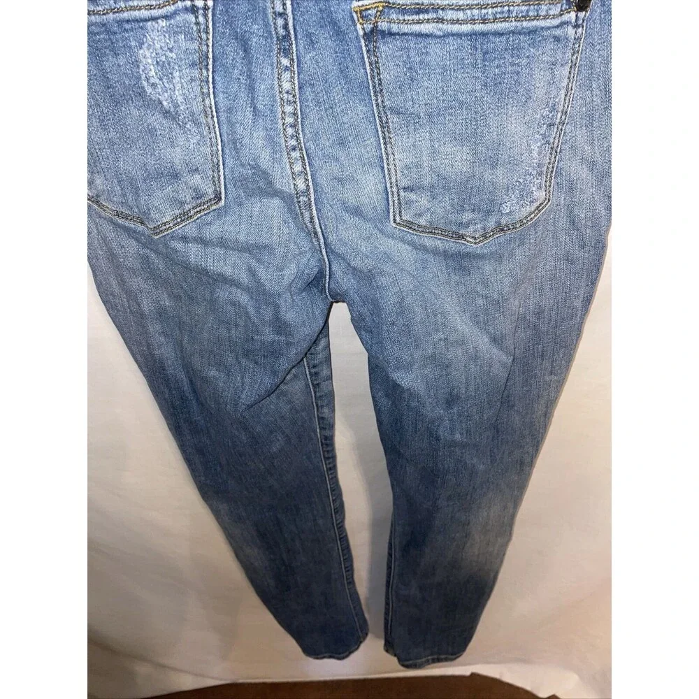 Judy Blue Women’s Skinny Jeans Size 30x32 Blue Straight Cut Distressed Hobo Boho